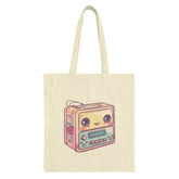 Cute Kawaii Walkman Tote Bag, Retro Music, Aesthetic Shopper Bag, Vintage Cassette Player, Trendy Carryall, Book Bag, Gift for Music Lovers - Tawshia